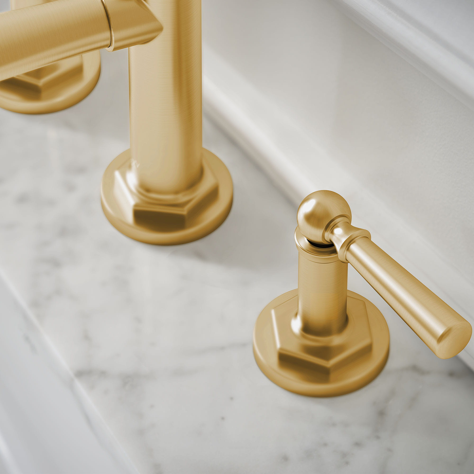 Oak Hill 2-Handle Widespread Bathroom Faucet with Lever Handles